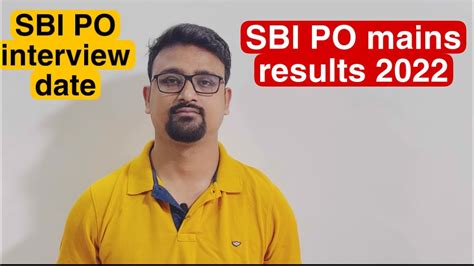 News About Sbi Po Mains Results Date Youtube