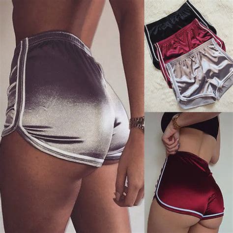 New Women Shorts Summer Silk Slim Beach Casual White Egde Shorts