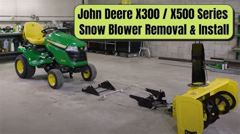 Snow Blower Install On John Deere X300 X500 Series 2016 57 Off