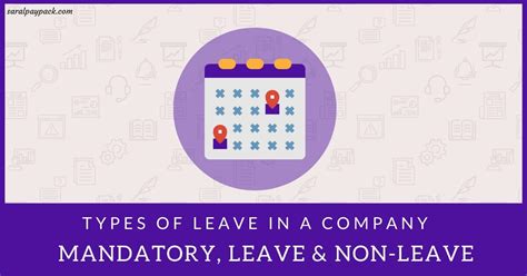 Types of leave in the Company | Leaves, non-leaves & mandatory holidays