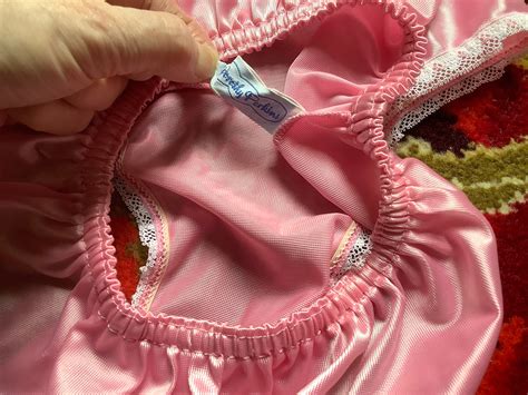 Baby Pink Shiny Nylon Bikini Panties Etsy