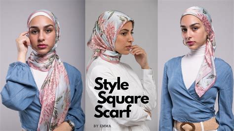 Hijab Tutorial 101 Easy Quick Simple Styles Using A Square Scarf