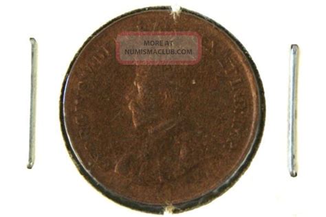 1920 Canada 1 Penny Large Cent Canadian One George V Coin