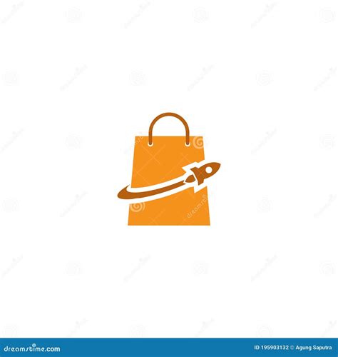 Fast Shopping Logo Fast Shopping Logo Design Stock Vector