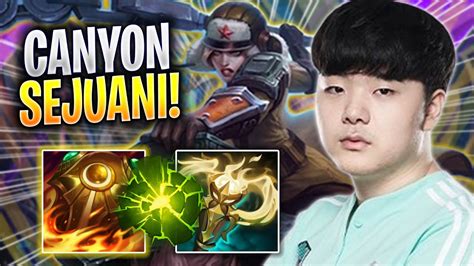 CANYON IS A BEAST WITH SEJUANI DK Canyon Plays Sejuani JUNGLE Vs Vi