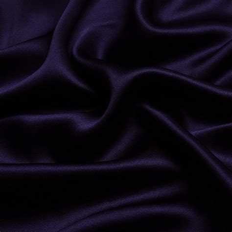 Pure Silk Dark Purple Charmeuse Fabric 100 Pure Cotton Solid Etsy