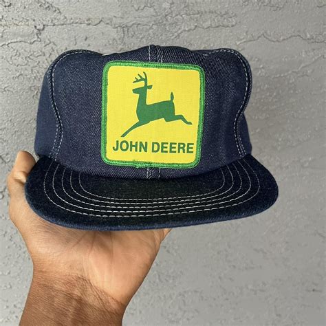 John Deere Men S Blue Hat Depop