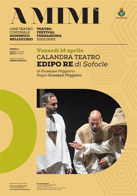 Calandra Teatro Presenta Edipo Re Al Festival Ferrandina Trmtv