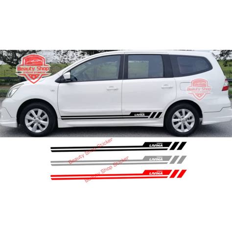 Jual Stiker Mobil Nissan Livina Sticker Mobil Grand Livina Hitam