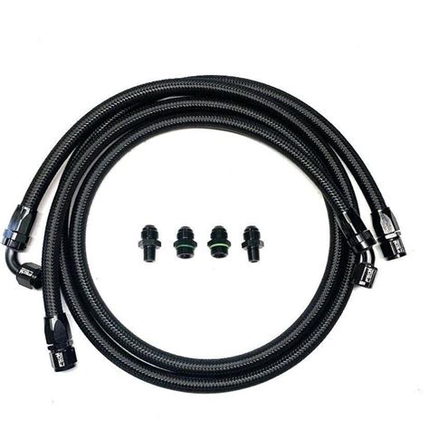 Full Send Diesel Black Braided Trans Line Kit 03 07 Cummins