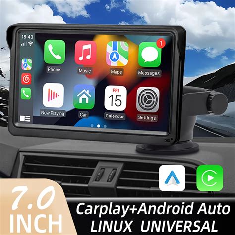 Autoradio Draadloze Carplay Android Auto Multimedia Videospeler 7Inch