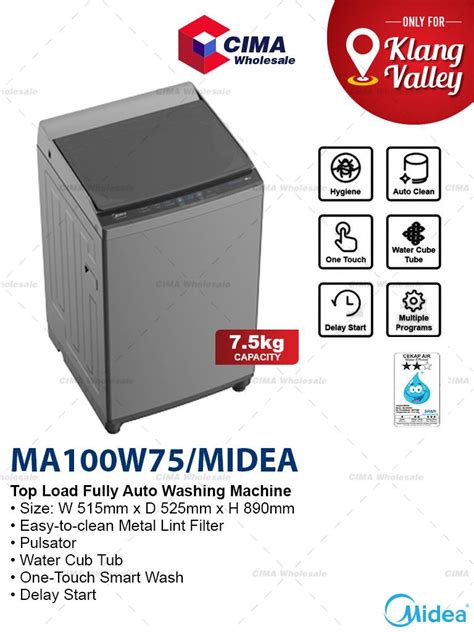 Midea Ma W Top Load Fully Auto Washing Machine