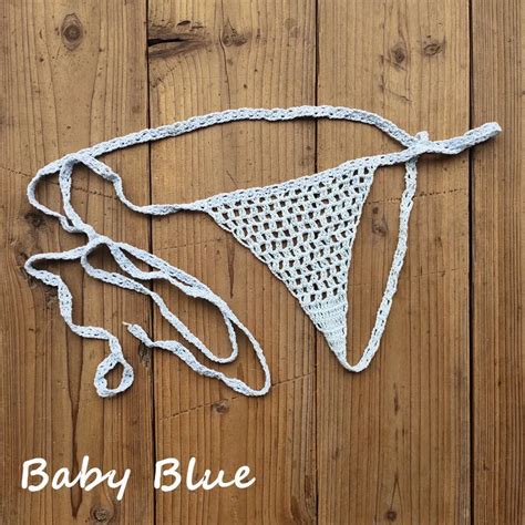 Micro Bikini De Ganchillo Hecho A Mano Tanga De Tanga Micro Traje De Ba O De