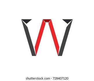 W Letter Logo Business Template Vector Stock Vector Royalty Free