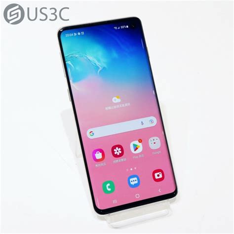 【us3c 青海店】【一元起標】samsung Galaxy S10 8g 128g Sm G973f 絢光白 61吋 4g Lte 雙卡雙