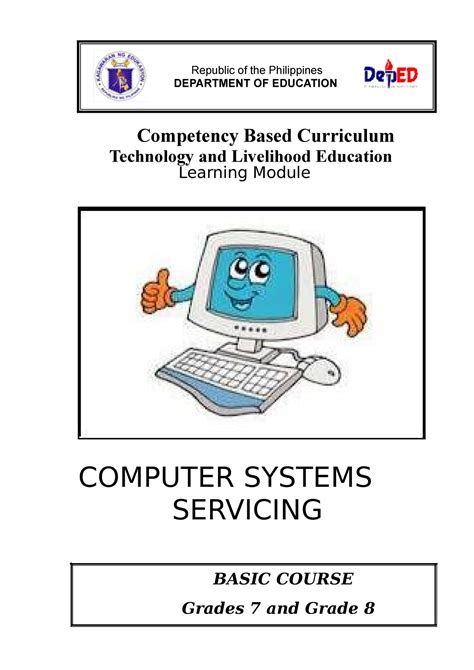 354408231 Computer Systems Servicing Learning Module K To 12 Republic