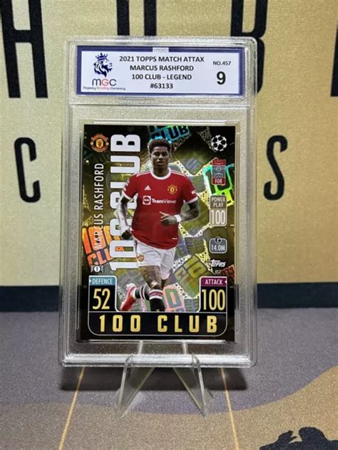 MARCUS RASHFORD MATCH Attax 2021 22 100 Club Manchester United Foil MGC