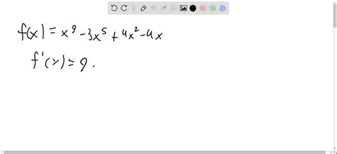 Find The Derivative Of Each Function F X X 1 …