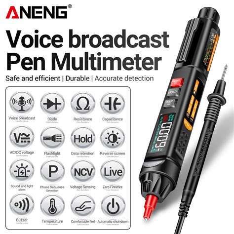 ANENG A3009 Mini Digital Multimeter Pen Smart Voice Broadcast Tester