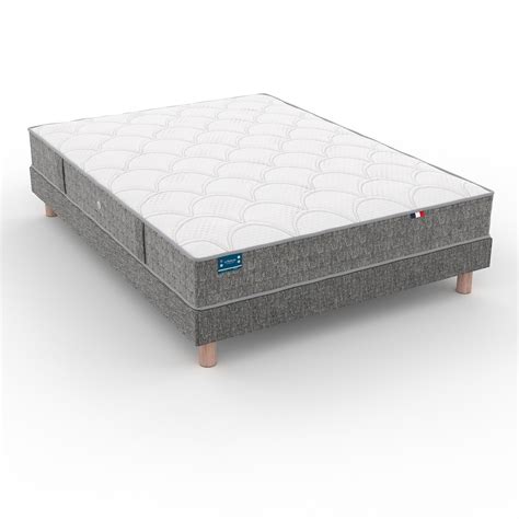 Ensemble Matras Hr Mousse Heel Stevig Bedbodem Wit Parelgrijs La