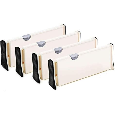 Set Of 4 Adjustable Drawer Dividers Organizer Separators Dresser