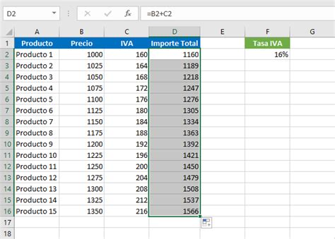 Calcular El Iva En Excel Excel Total