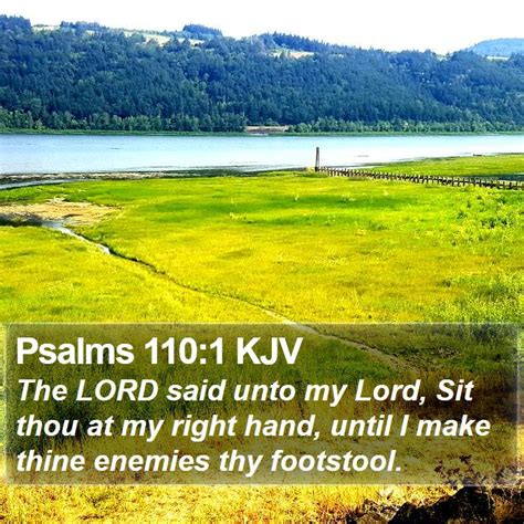 Psalms 110 1 Kjv Bible Verse Images