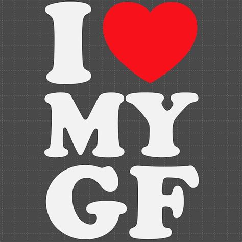 Buy I Love My Gf Svg Online In India Etsy India