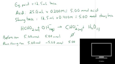 How To Find Equivalence Point Of A Weak Acid