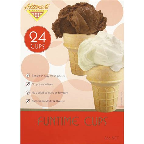 Altimate Ice Cream Wafer Cups 24 Pack Woolworths