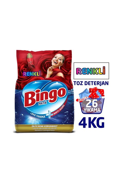 Bingo Matik Toz Ama R Deterjan Ultra Beyaz Kg Bingo Renkli Toz