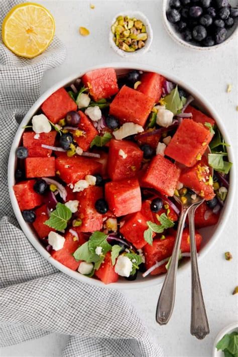 Watermelon Feta Mint Salad The Cheese Knees