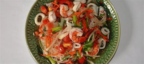 Тайский салат из морепродуктов рецепт – Тайская кухня: Салаты. «Еда»