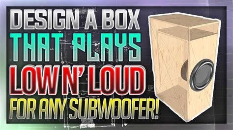 Subwoofer Enclosure Design Diy Subwoofer Box Design Best Design For Subwoofer Box