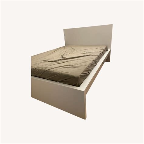 IKEA MALM Queen Bed Malm, White - AptDeco