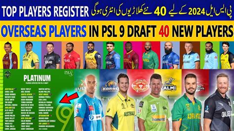 Psl All Foreign Players List In Each Team S Squad For Pakistan