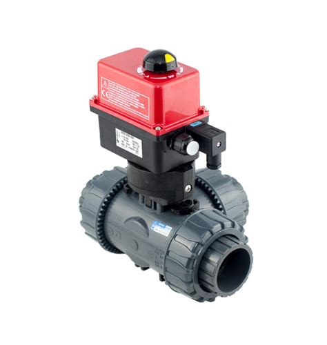 TKLV 3 Way PVC Ball Valve ER Electric Actuator