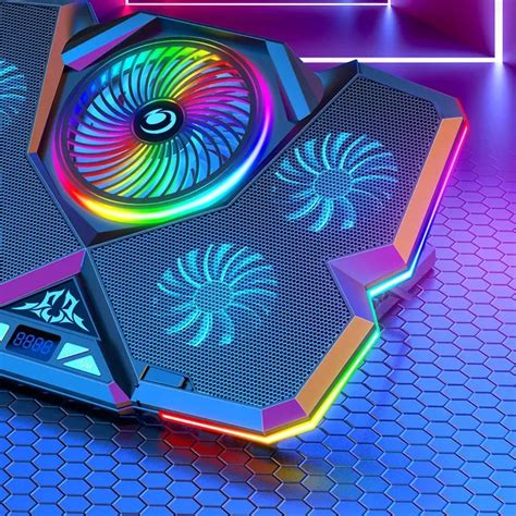 Coolcold Enfriador Rgb Para Ordenador Port Til Almohadilla De