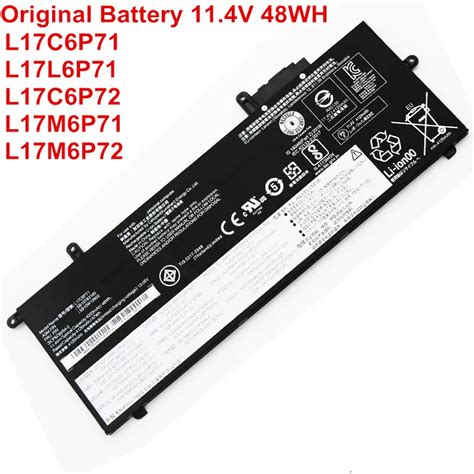 New Original Laptop Batteries L17C6P71 L17L6P71 L17M6P71 L17M6P72 For