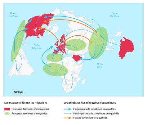 Un monde de migrants 4e Cours Géographie Kartable