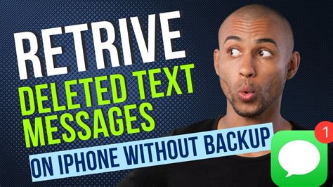 How To Retrieve Deleted Text Messages On Iphone Without Backup 4 Methods Youtube