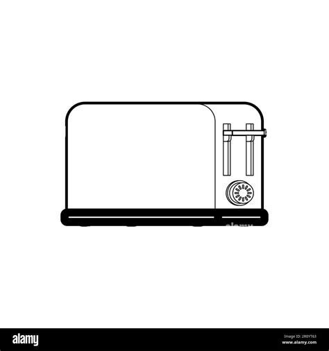 Toaster Isolated Icon Sign Vector Illustration Stock Vector Image