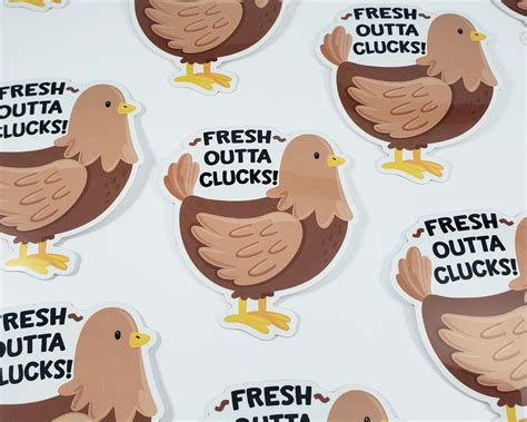 Chicken Sticker S0046 Vinyl Stickers Laptop Decal Chicken | Etsy