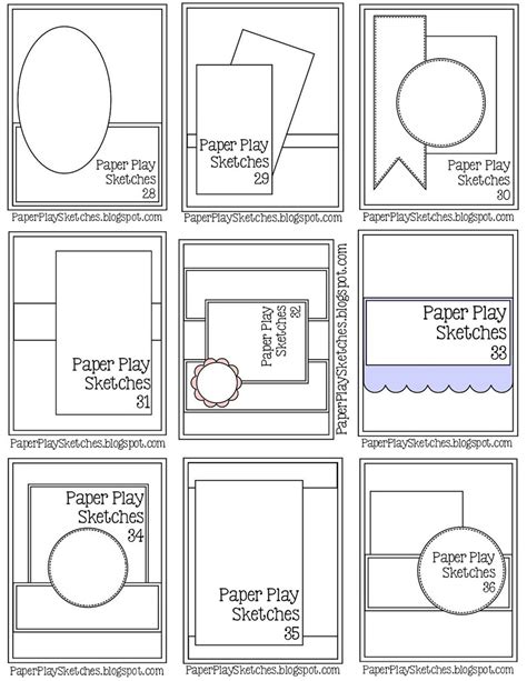 Printable Card Sketches With Measurements Stephenson