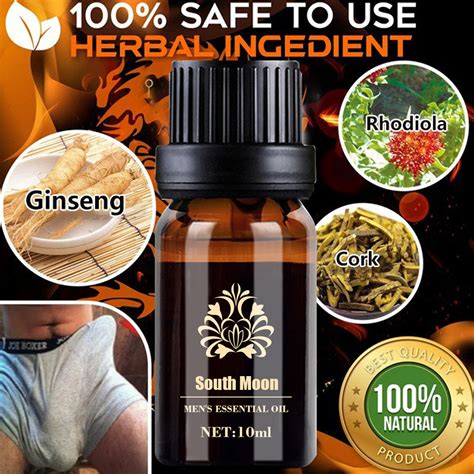 South Moon Mens Essential Oil Private Care Vitality Massage Adult Penis Repair Health