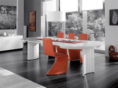 Best 20 Of Oval White High Gloss Dining Tables