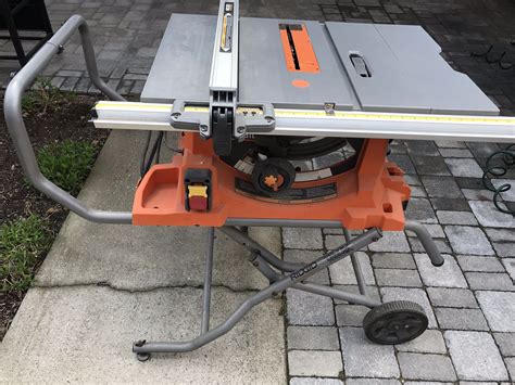 Ridgid R4513 Heavy Duty 10 In Portable Table Saw With Stand Like New