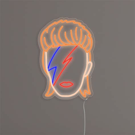 David Bowie Retro Face Led Neon Sign