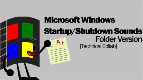 Windows Startup Shutdown Sounds FOLDER VERSION YouTube