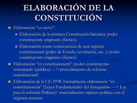 ElaboraciÓn Y Reforma De La ConstituciÓn Ppt Descargar